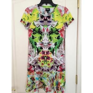 NWT Prabal Gurung First Date Print Dress Multi-color Size XS